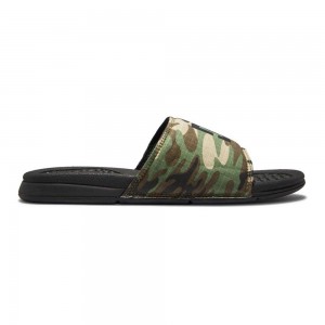 DC Shoes Bolsa Badeslippers Heren Camo Zwart | UJO76G-795