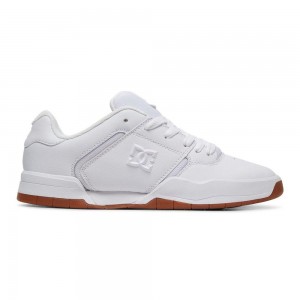 DC Shoes Central Leren Schoenen Heren Wit | JXC26T-863