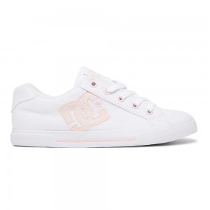 DC Shoes Chelsea Schoenen Dames Wit Roze | AWQ70J-049