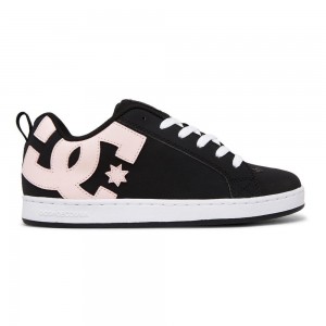 DC Shoes Court Graffik Schoenen Dames Zwart Roze | UIL35C-636