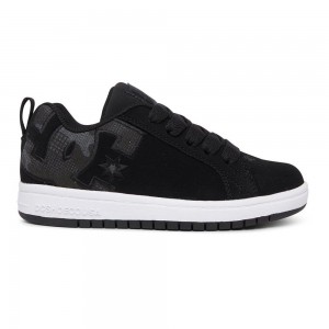 DC Shoes Court Graffik Schoenen Kinderen Zwart Grijs | QVK42E-911