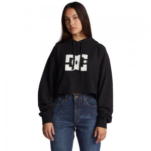 DC Shoes Cropped 2 Hoodie Dames Zwart | XIA20S-812