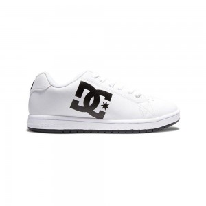 DC Shoes Gaveler Leren Schoenen Heren Wit Zwart | OLQ05M-127