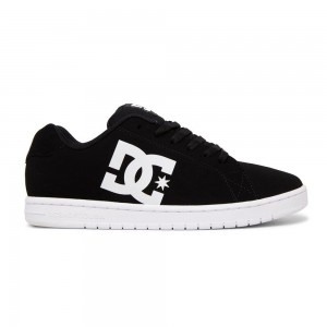 DC Shoes Gaveler Leren Schoenen Heren Zwart Wit | VYQ50A-537