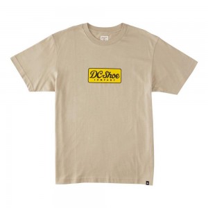 DC Shoes Happy Hour T-Shirt Heren Beige | HWM50R-639