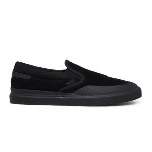 DC Shoes Infinite Leren Slip-On Schoenen Heren Zwart | TWG33W-695