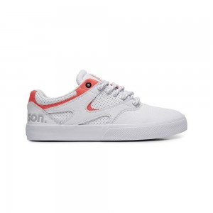 DC Shoes JK X Paterson Leren Schoenen Heren Wit Rood | KSO43C-647