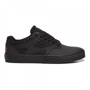 DC Shoes Kalis Vulc AC/DC Schoenen Heren Zwart Grijs | ORS86E-673