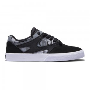 DC Shoes Kalis Vulc S Suede Schoenen Heren Zwart Camo | TSJ18X-361