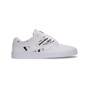 DC Shoes Kalis Vulc X FNS Schoenen Heren Wit Zwart | AOO69V-038