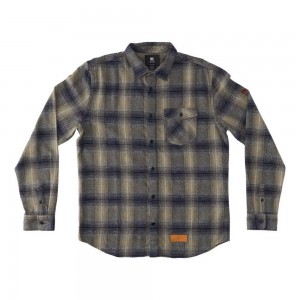 DC Shoes Marshal Flannel Long Sleeve Overhemd Heren Blauw Grijs | BTW99X-976