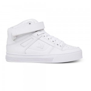 DC Shoes Pure High-Top V High-Top Leren Schoenen Dames Wit | GJO59G-489