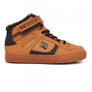 DC Shoes Pure WNT High-Top Schoenen Kinderen Bruin Zwart | YIO74J-225