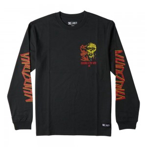 DC Shoes Slayer Seasons LS T-Shirt Heren Zwart | DBE33C-502