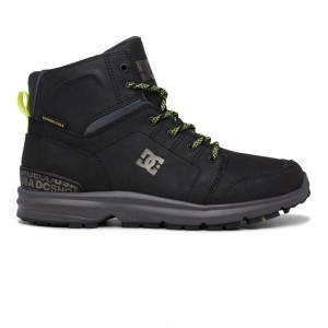 DC Shoes Torstein Leren Kanten-Up Laarzen Heren Zwart Grijs | ZCM70O-498