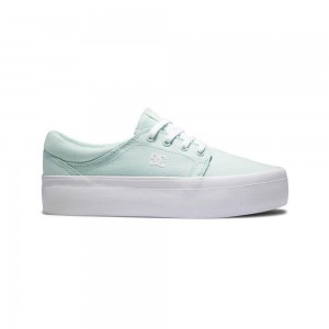 DC Shoes Trase Flatform Schoenen Dames Groen | CAW57Z-581