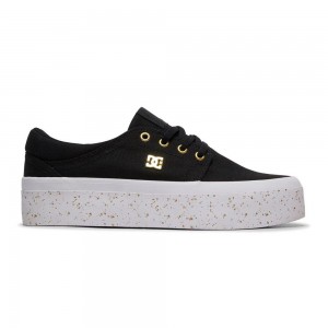 DC Shoes Trase Platform TX SE Schoenen Dames Zwart Goud | ZYM11J-898