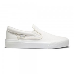 DC Shoes Trase Slip Platform Slip-On Schoenen Dames Wit | IZM79W-532