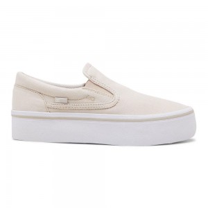 DC Shoes Trase Slip Platform Slip-On Schoenen Dames Grijs | IDF12X-064