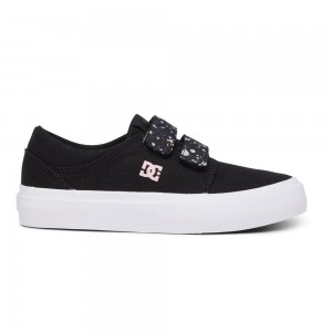 DC Shoes Trase V Leren Schoenen Kinderen Zwart Gekleurd | DPV89X-187