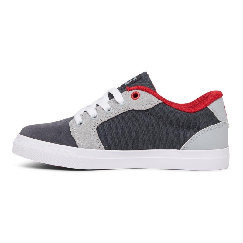 DC Shoes Anvil Schoenen Kinderen Grijs Rood | UUD08F-430