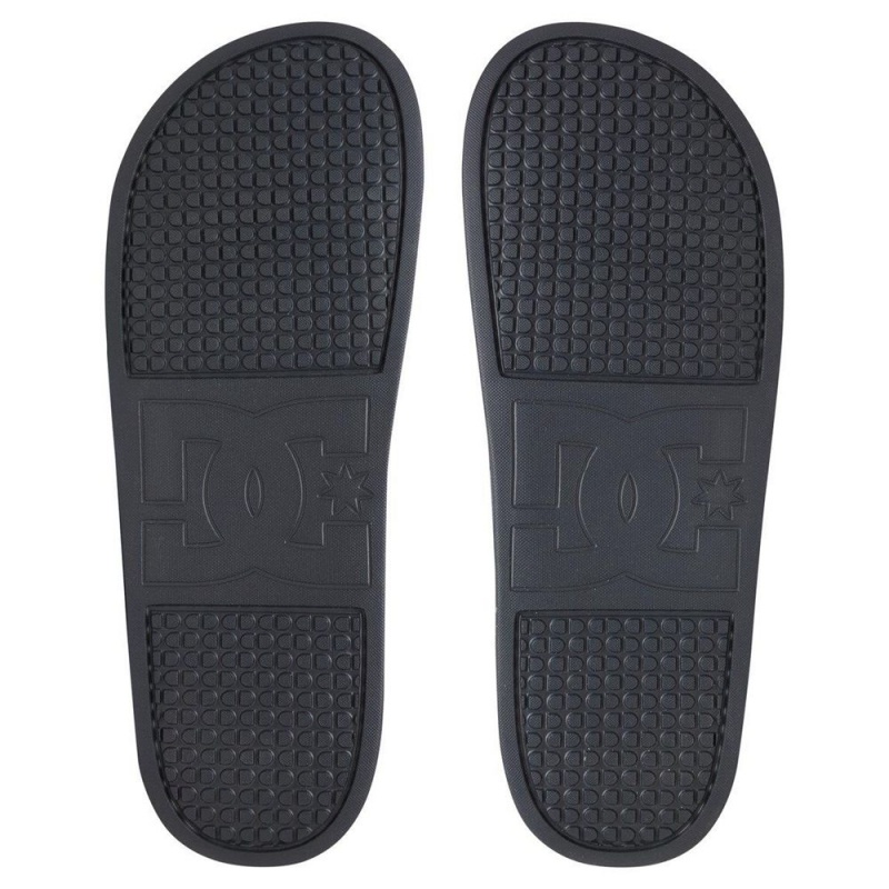 DC Shoes Badeslippers Heren Grijs Rood | MLE97J-098