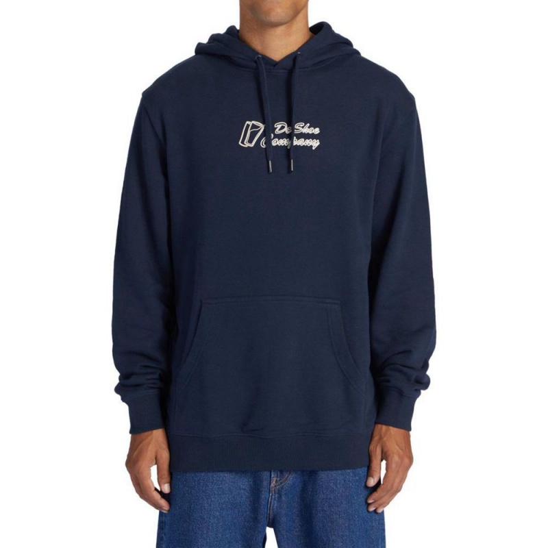 DC Shoes Big Willys Hoodie Heren Donkerblauw | FLL10Q-751