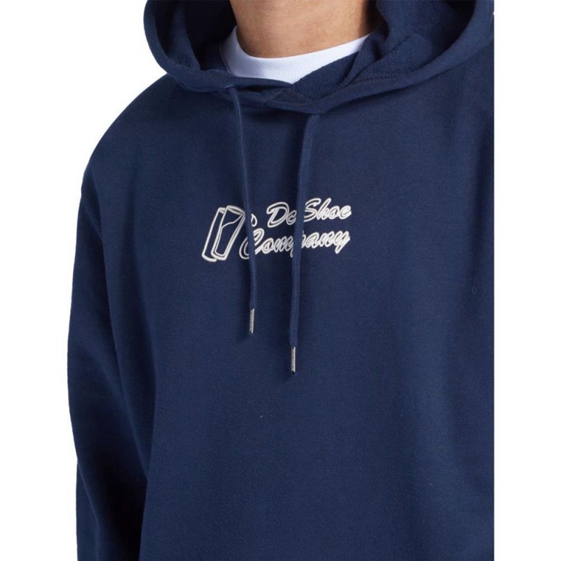 DC Shoes Big Willys Hoodie Heren Donkerblauw | FLL10Q-751