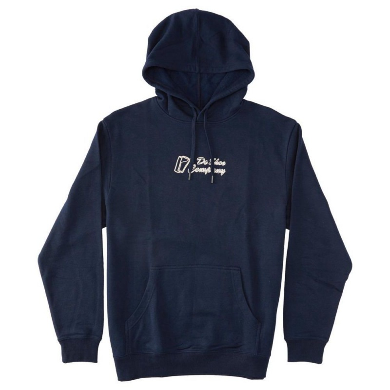 DC Shoes Big Willys Hoodie Heren Donkerblauw | FLL10Q-751