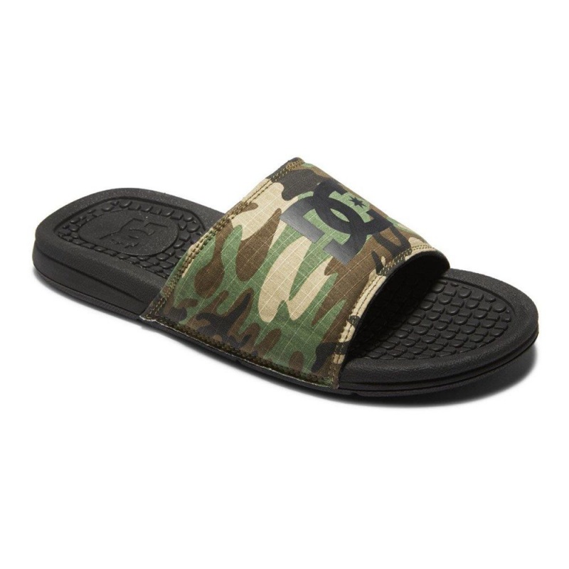 DC Shoes Bolsa Badeslippers Heren Camo Zwart | UJO76G-795