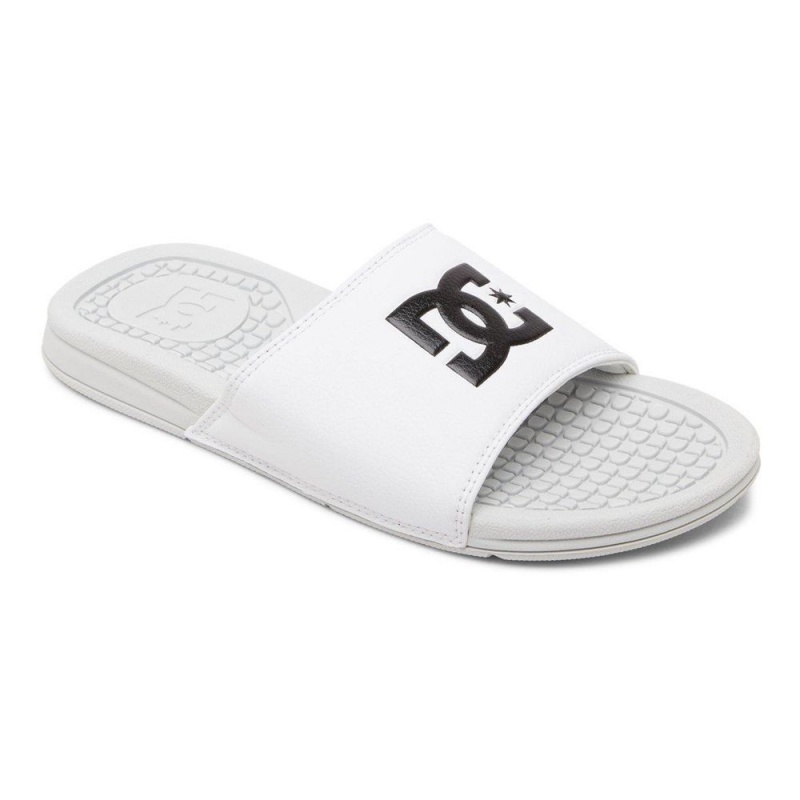 DC Shoes Bolsa Badeslippers Heren Wit Zwart | ZPZ00V-575