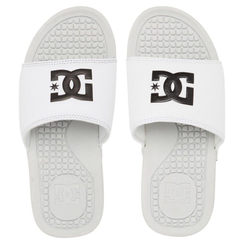 DC Shoes Bolsa Badeslippers Heren Wit Zwart | ZPZ00V-575