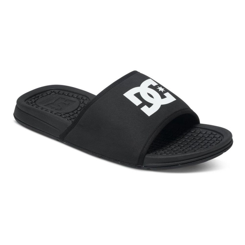 DC Shoes Bolsa Badeslippers Heren Zwart Wit | UFO08H-717