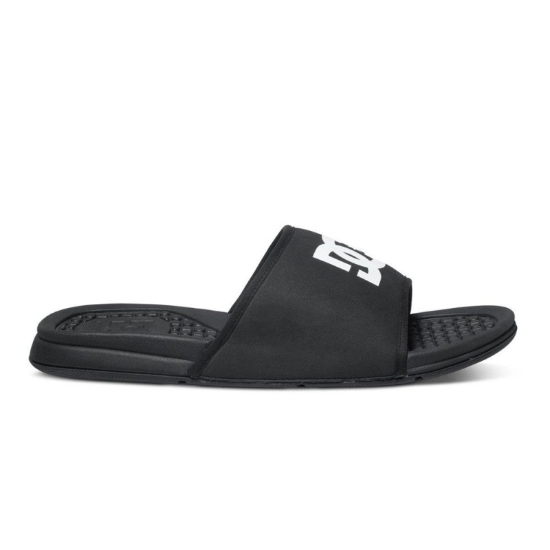 DC Shoes Bolsa Badeslippers Heren Zwart Wit | UFO08H-717