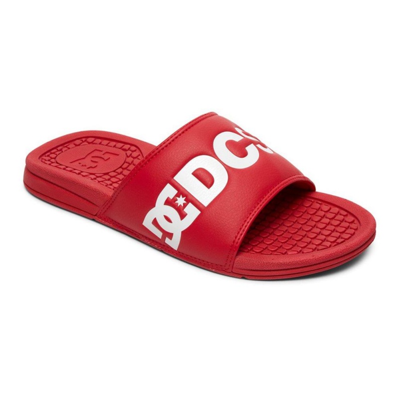 DC Shoes Bolsa SE Badeslippers Heren Rood Wit | JVP74U-766