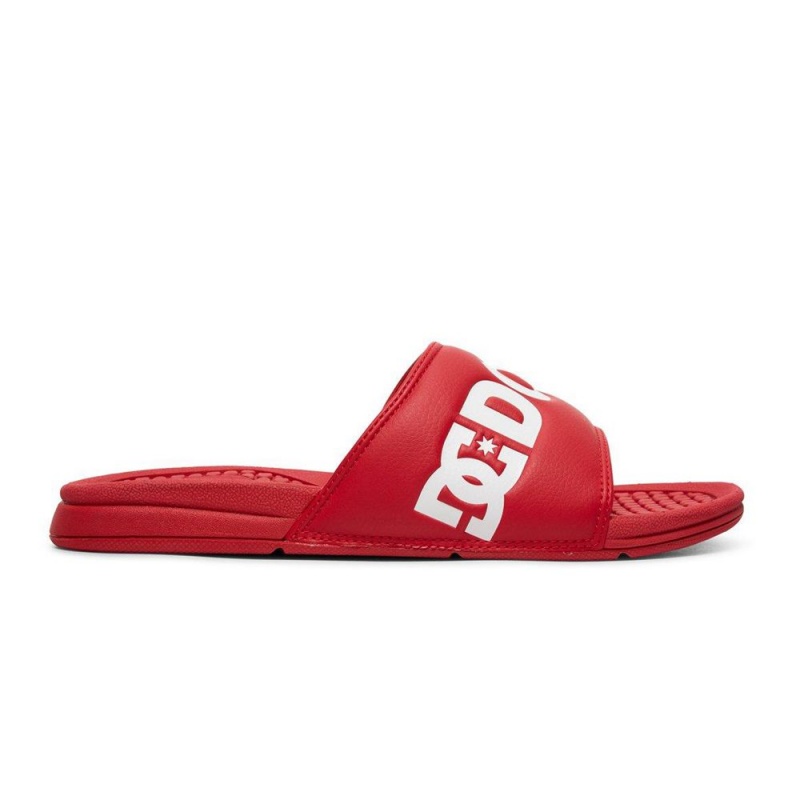 DC Shoes Bolsa SE Badeslippers Heren Rood Wit | JVP74U-766