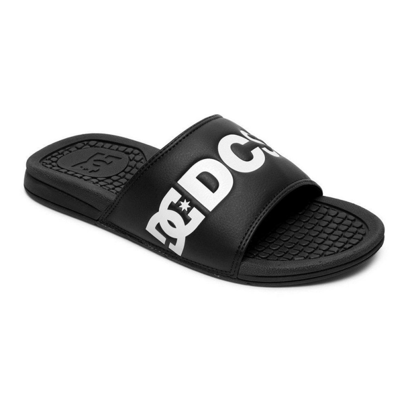 DC Shoes Bolsa SE Badeslippers Heren Zwart Wit | LJE82S-099