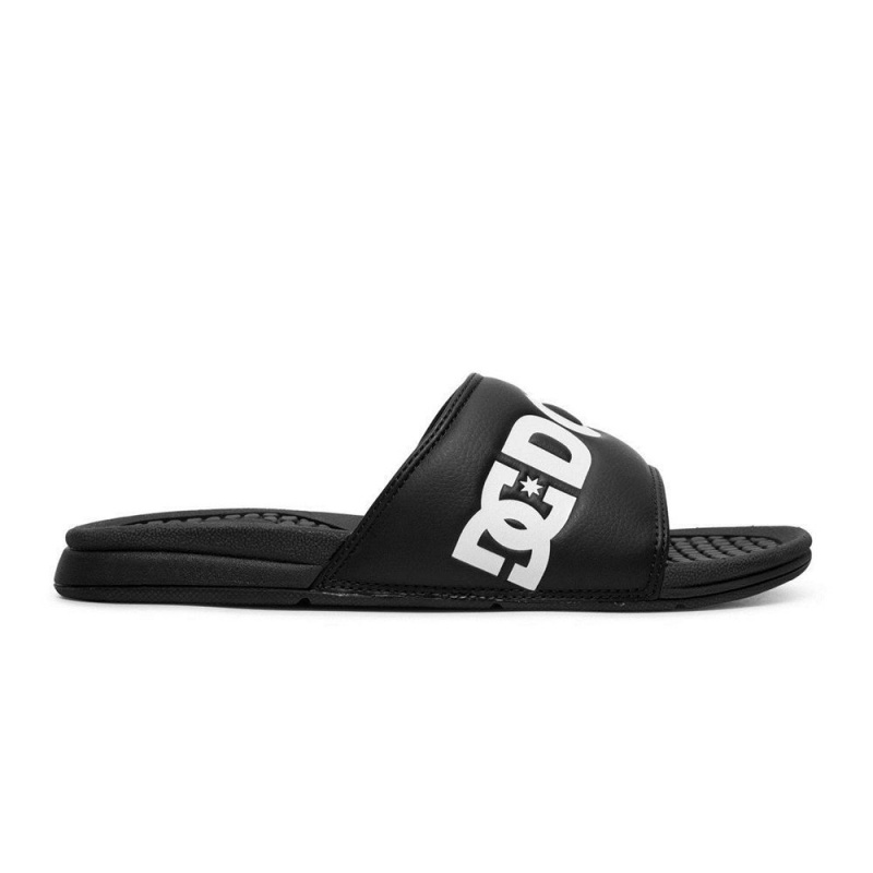 DC Shoes Bolsa SE Badeslippers Heren Zwart Wit | LJE82S-099