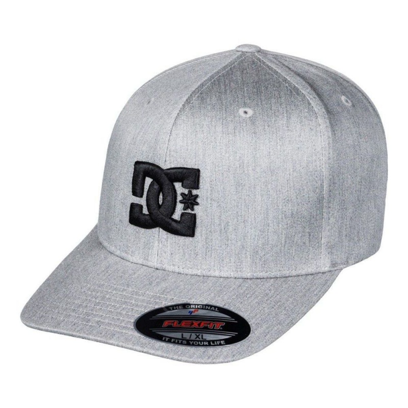 DC Shoes Capstar Flexfit® Hoed Heren Grijs | HIP49F-483