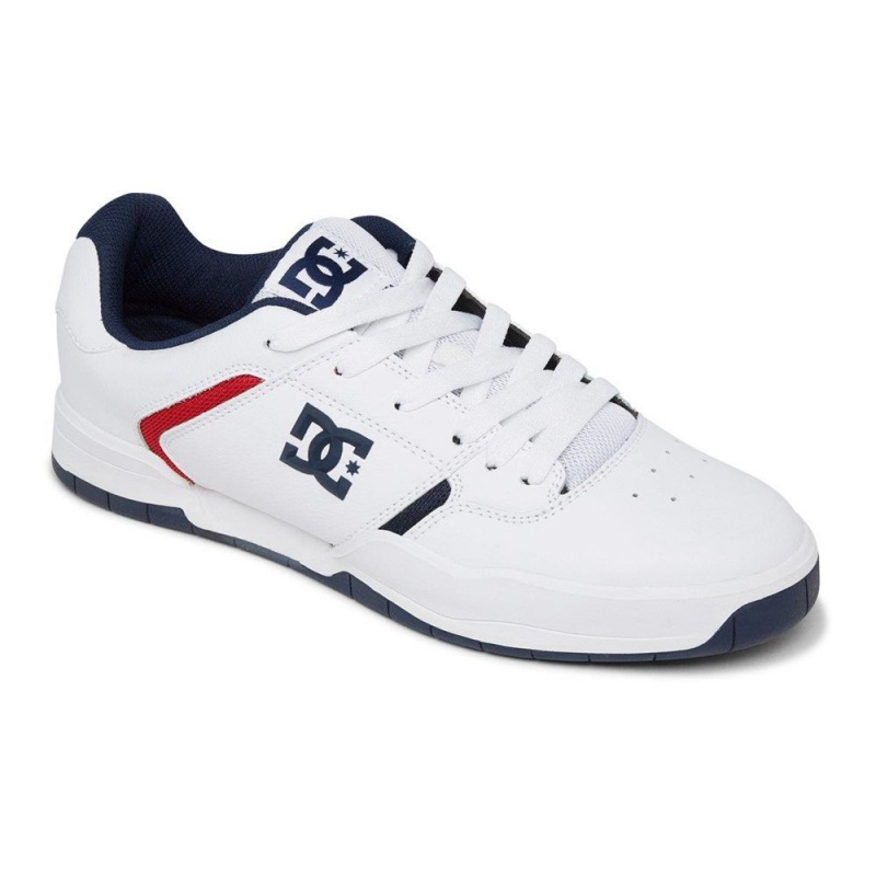 DC Shoes Central Leren Schoenen Heren Wit Blauw | NDU45Q-036