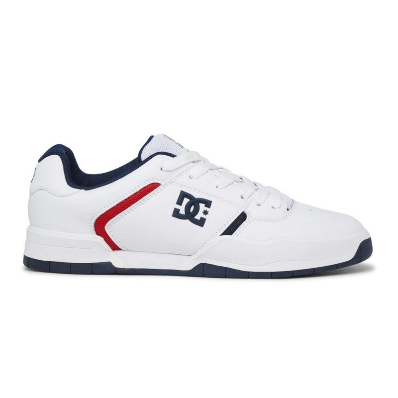 DC Shoes Central Leren Schoenen Heren Wit Blauw | NDU45Q-036