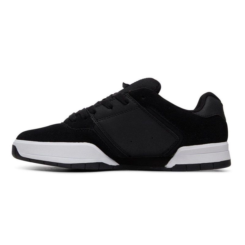 DC Shoes Central Leren Schoenen Heren Zwart Wit | ODA96T-094