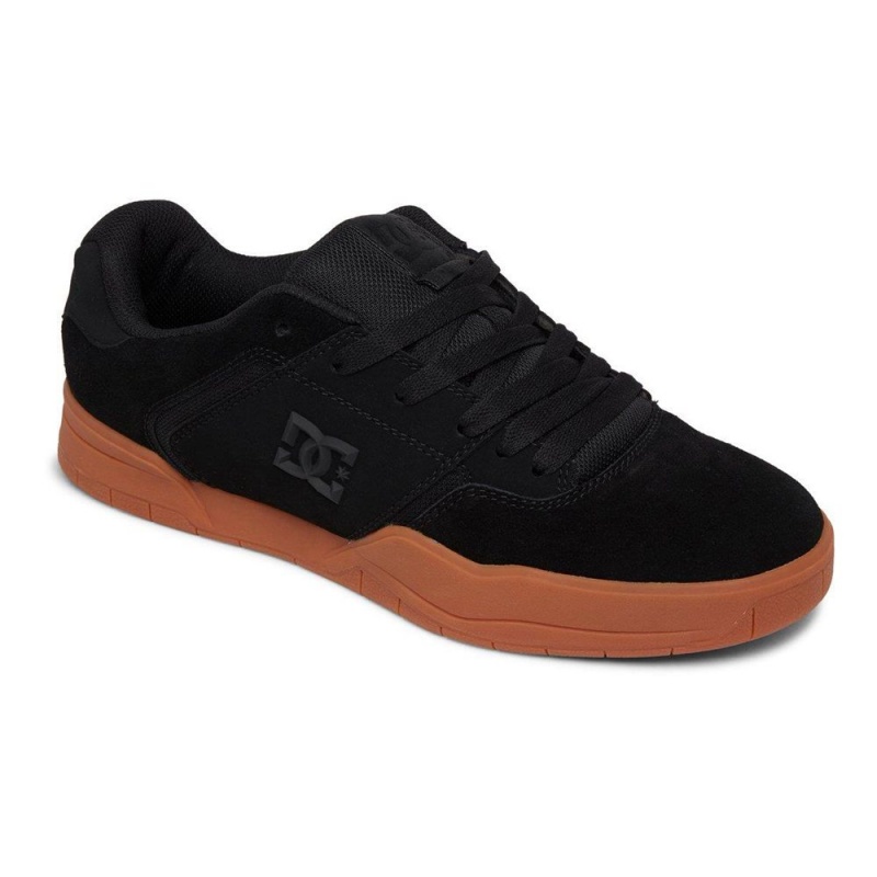 DC Shoes Central Leren Schoenen Heren Zwart Bruin | LZJ36P-166