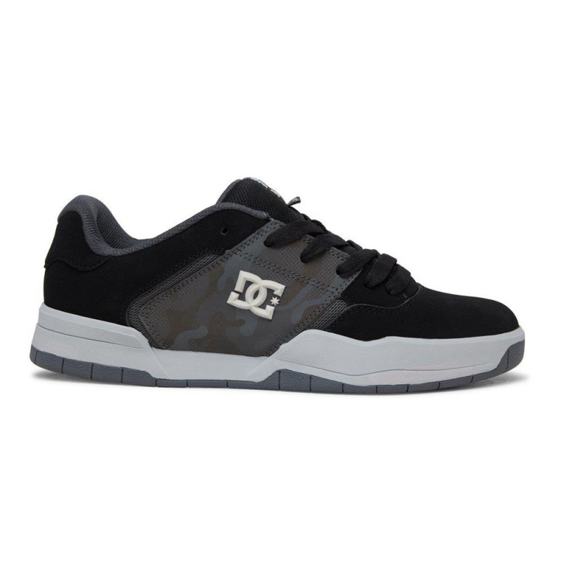 DC Shoes Central Leren Schoenen Heren Zwart Camo | RHI40F-507