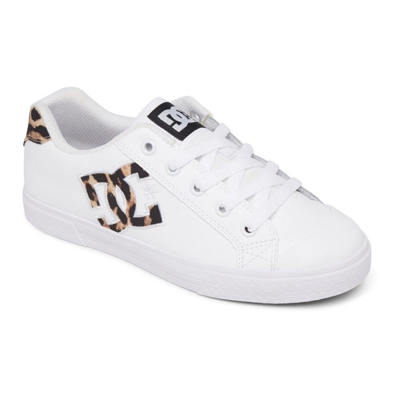 DC Shoes Chelsea Schoenen Dames Wit Leopard | LPZ78K-686