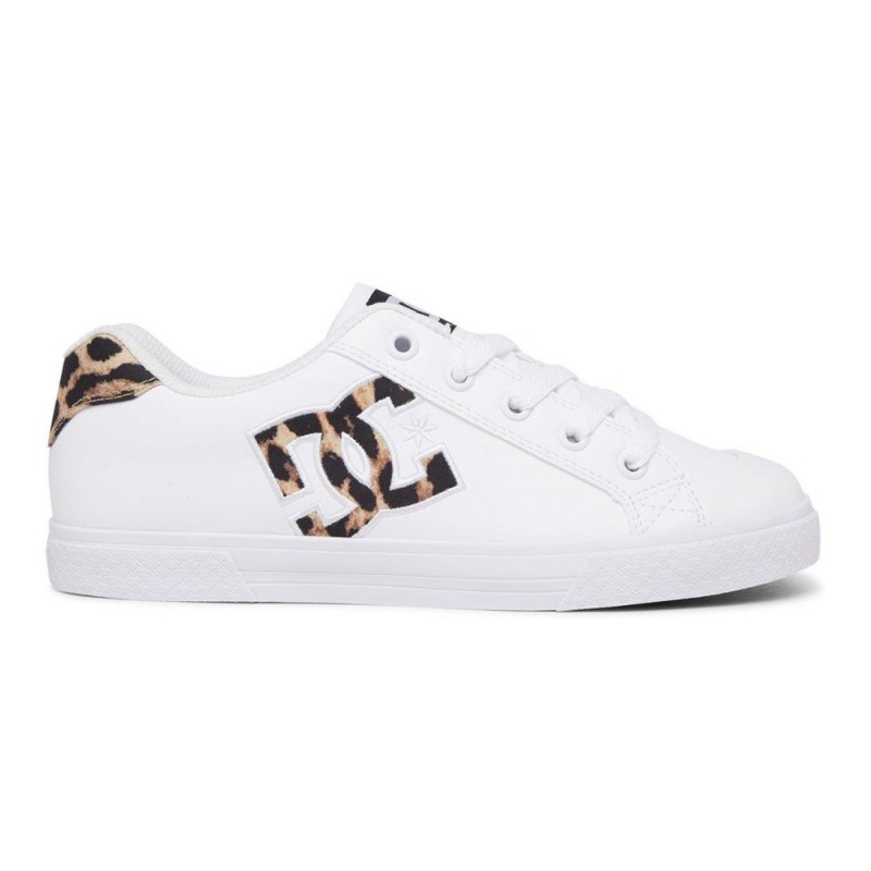 DC Shoes Chelsea Schoenen Dames Wit Leopard | LPZ78K-686