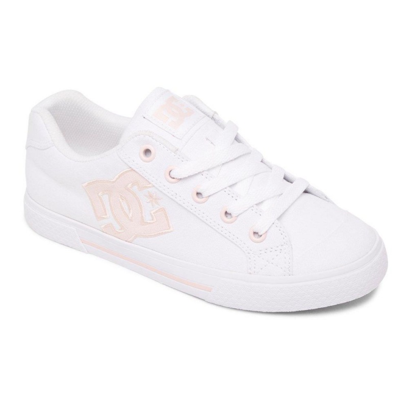 DC Shoes Chelsea Schoenen Dames Wit Roze | AWQ70J-049