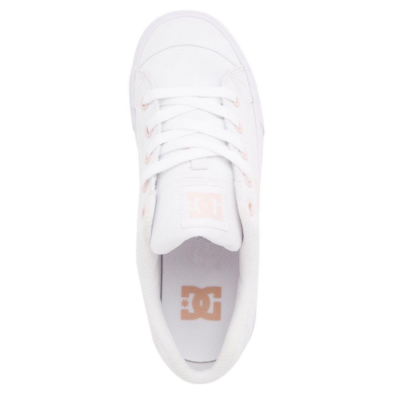 DC Shoes Chelsea Schoenen Dames Wit Roze | AWQ70J-049