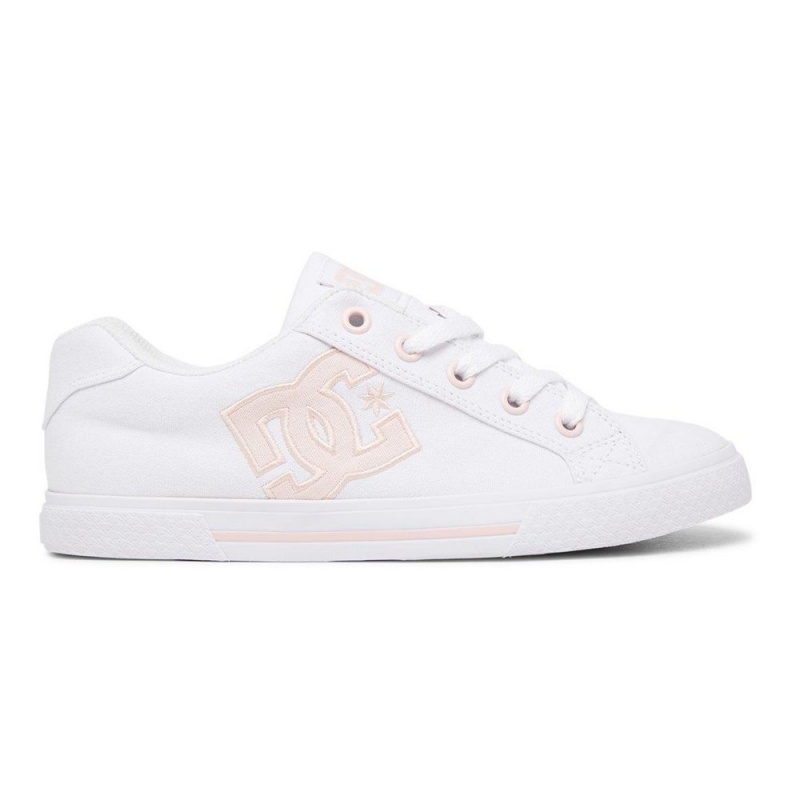 DC Shoes Chelsea Schoenen Dames Wit Roze | AWQ70J-049