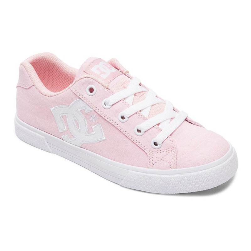 DC Shoes Chelsea TX Schoenen Dames Roze Wit | NBZ47K-350